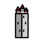 Schwäbisch Gmünd Fünfknopfturm SVG Icon